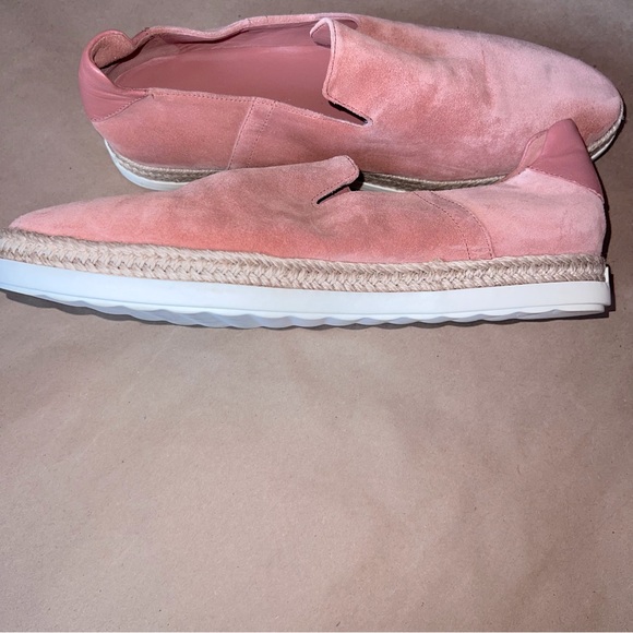 Vince Dillon Sneaker Terracotta Rose SZ 9 Suede Slip On Preppy Classic Casual - Picture 11 of 13